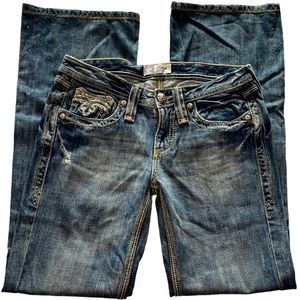 New Houston Lowest Rise Slim Fit Boot Cut Denim Jeans 5 x 32